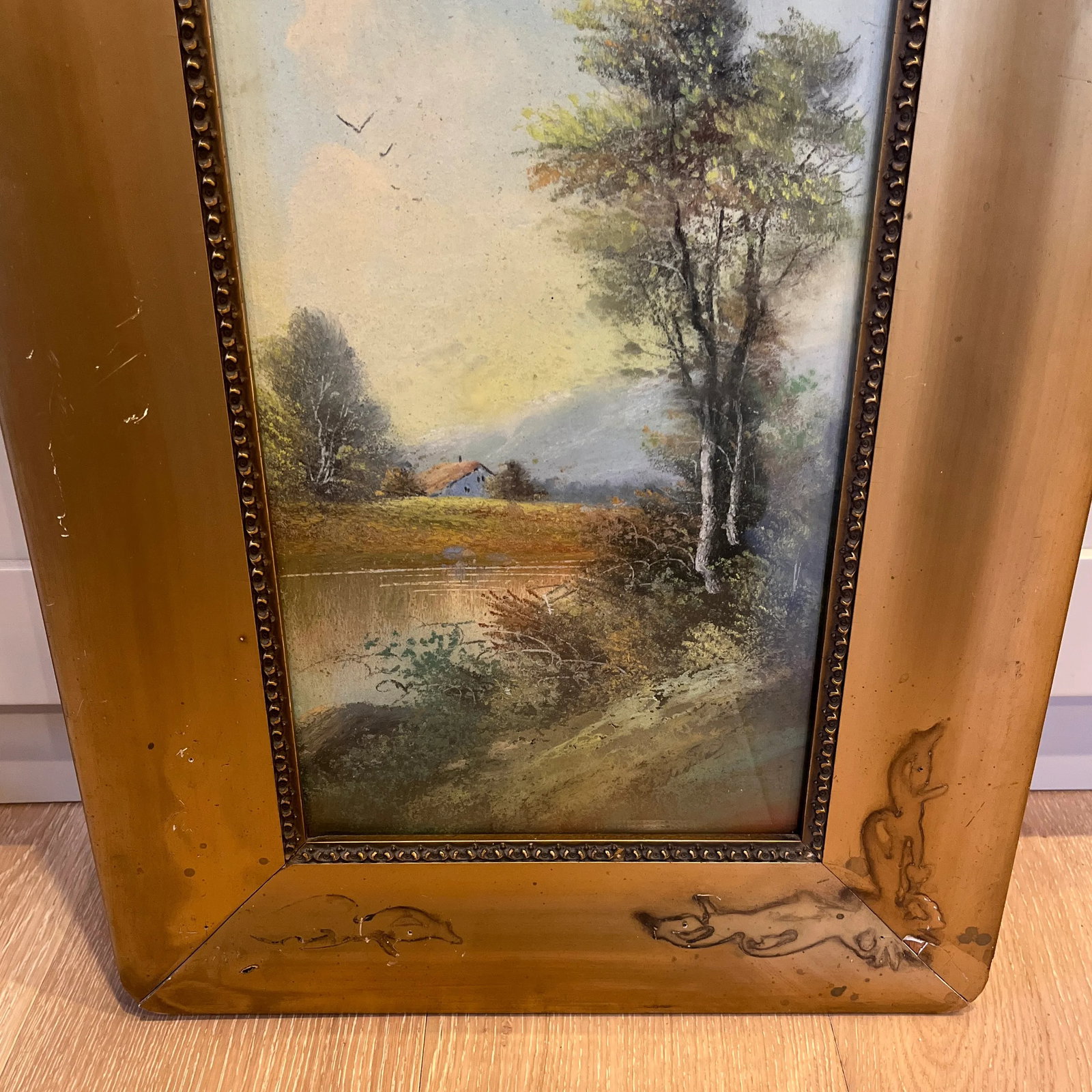 Charcoal Pastel Landscape Drawing Painting - 4