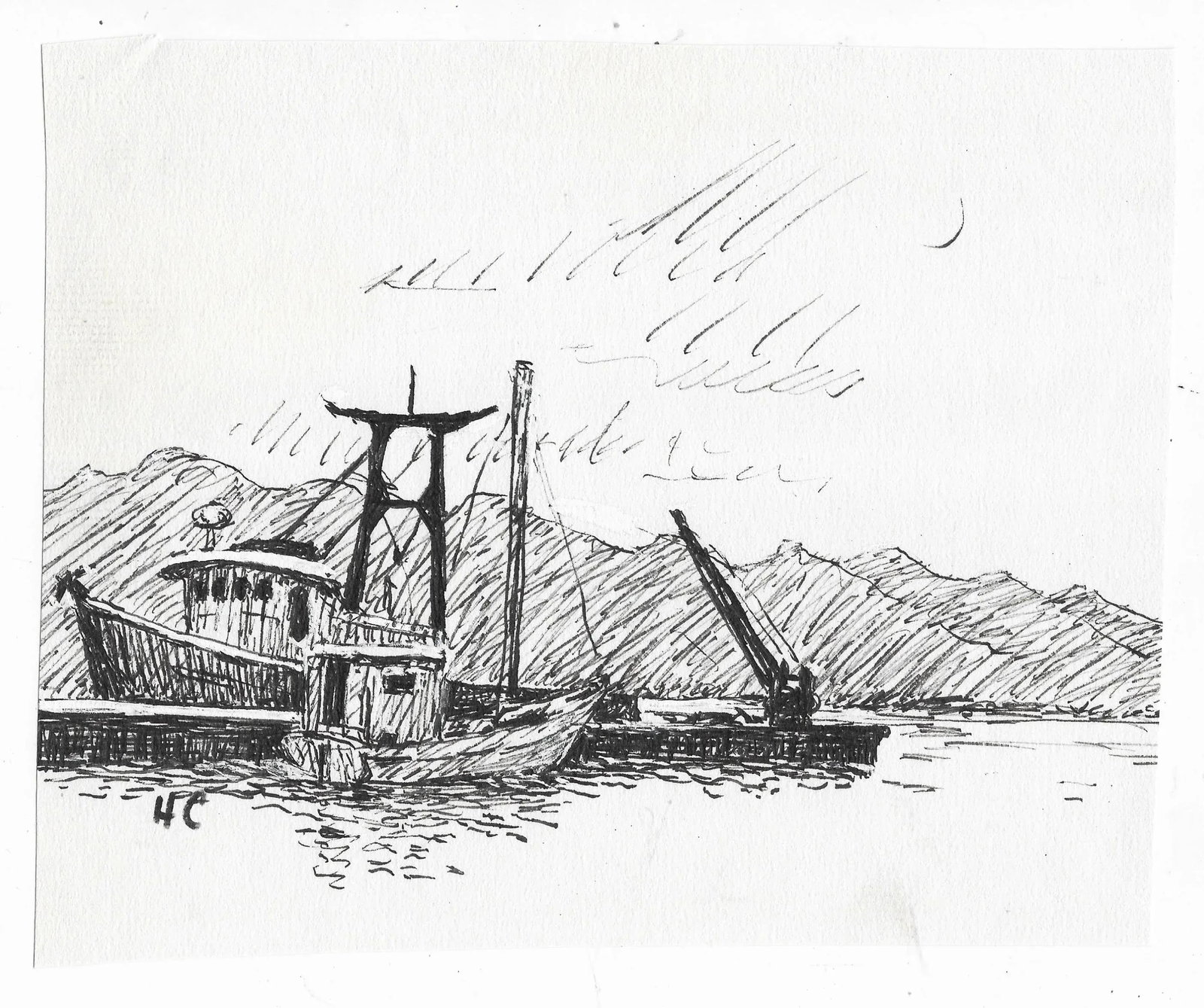 1970s Hayward Cirker Nautical Drawing - 2