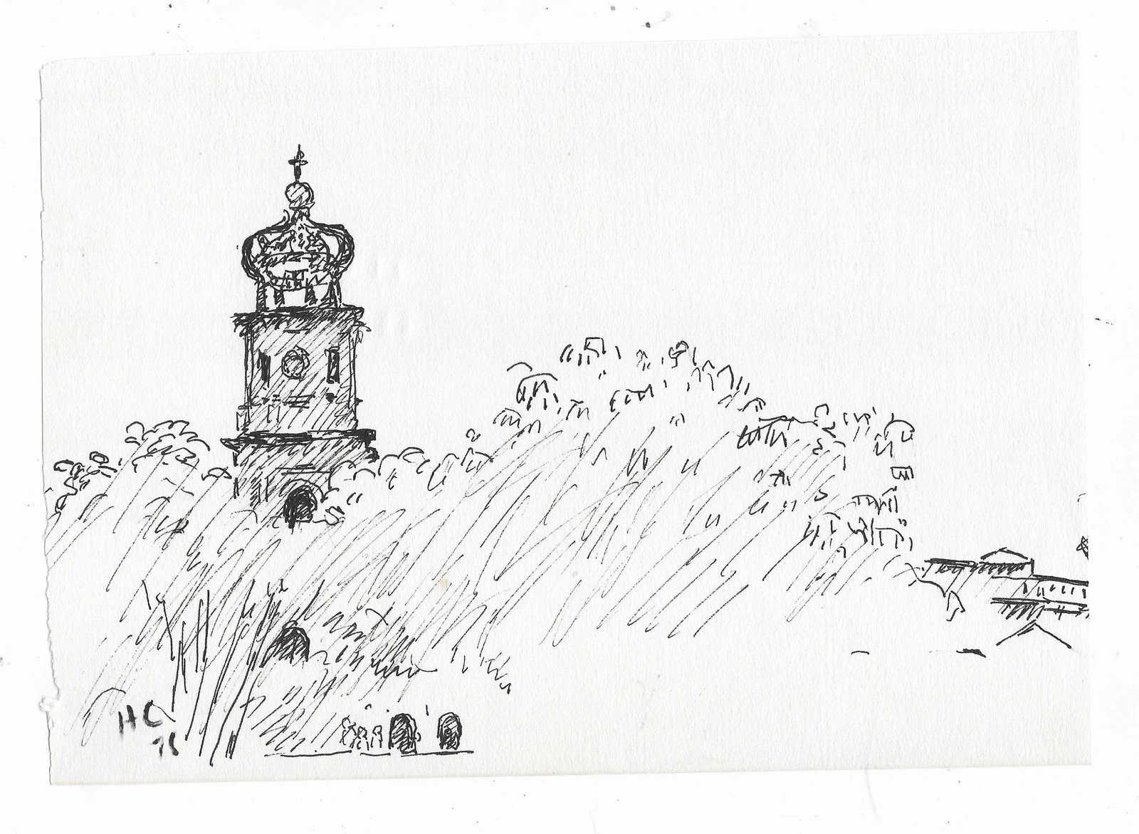 1978 Hayward Cirker Caribbean Church Landscape - 2