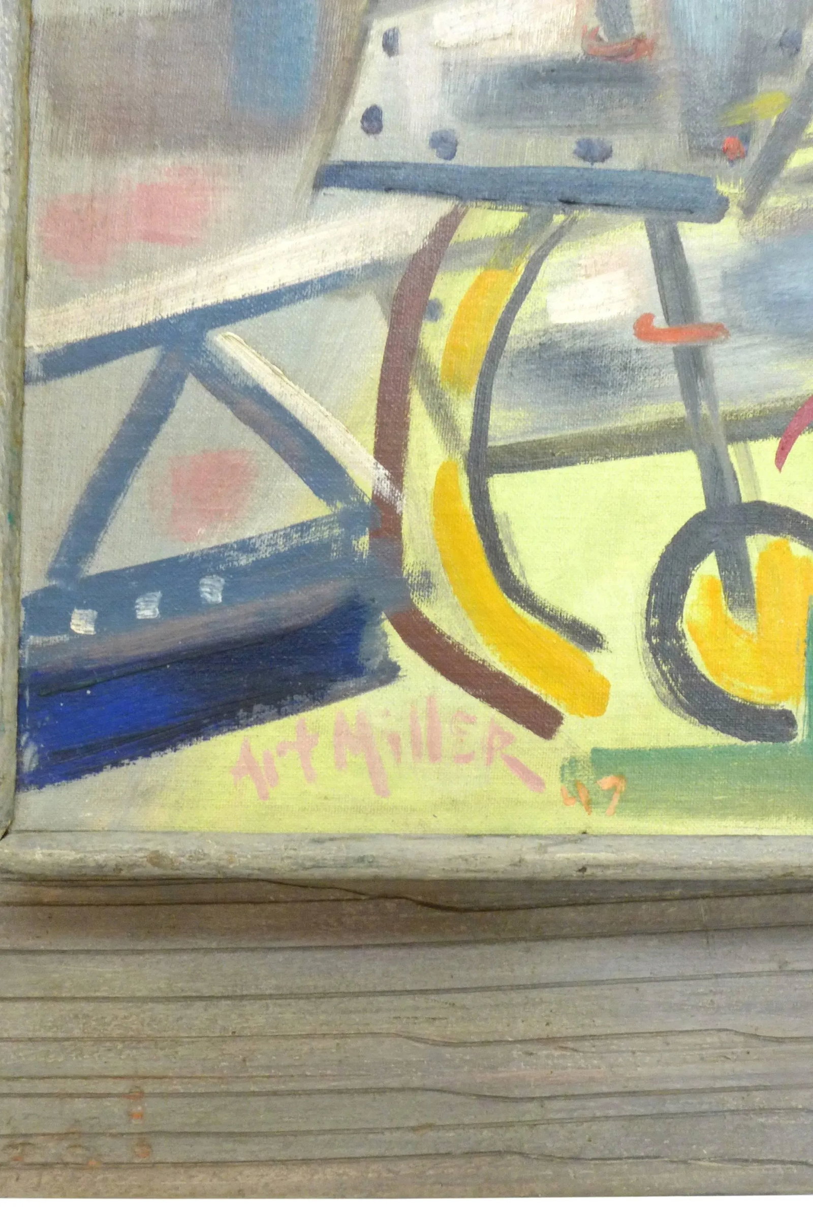 1940s Abstract Painting by Art Miller - 4