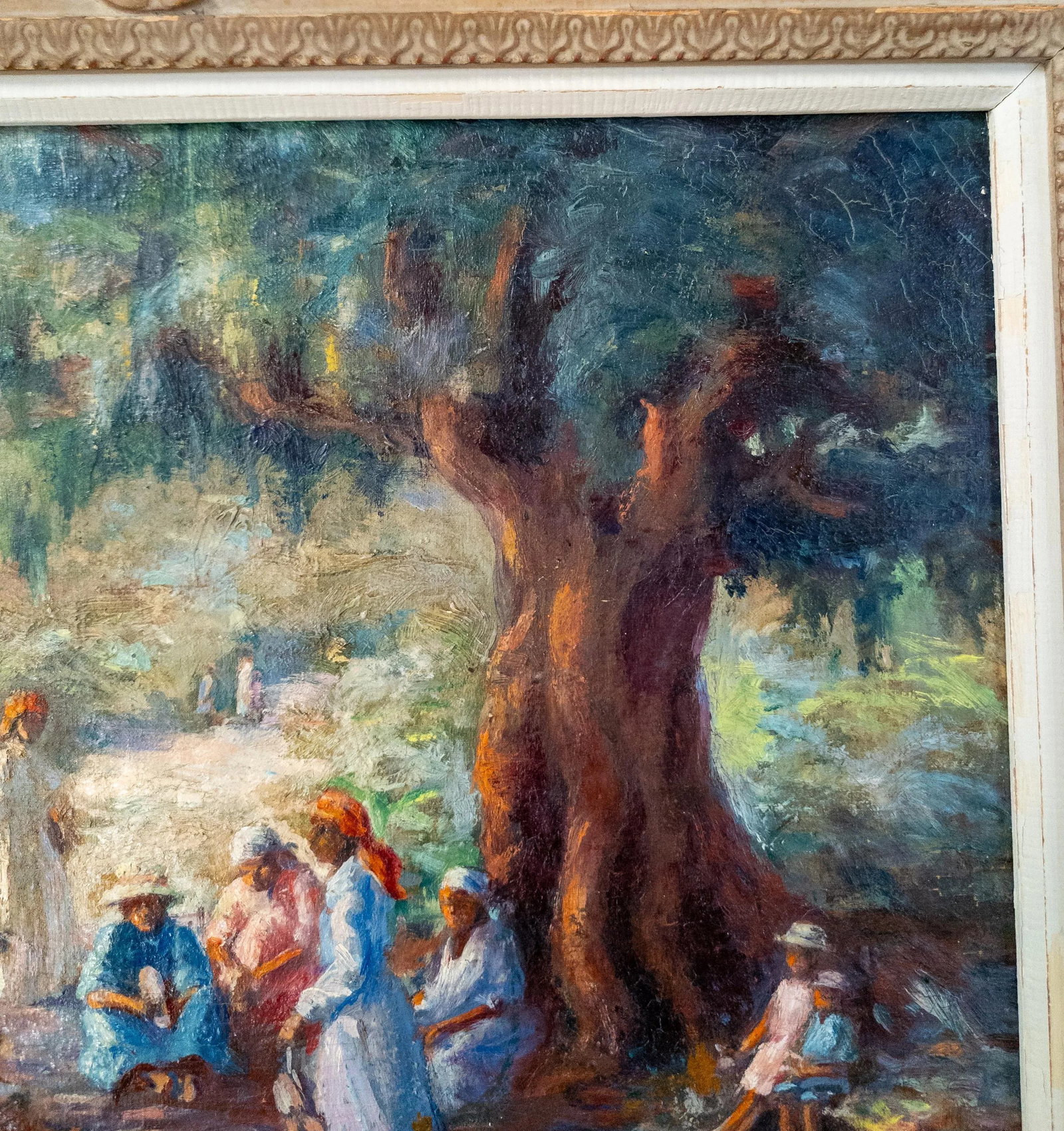 Early 20th Century Impressionist Painting of Southern or Caribbean Scene - 10
