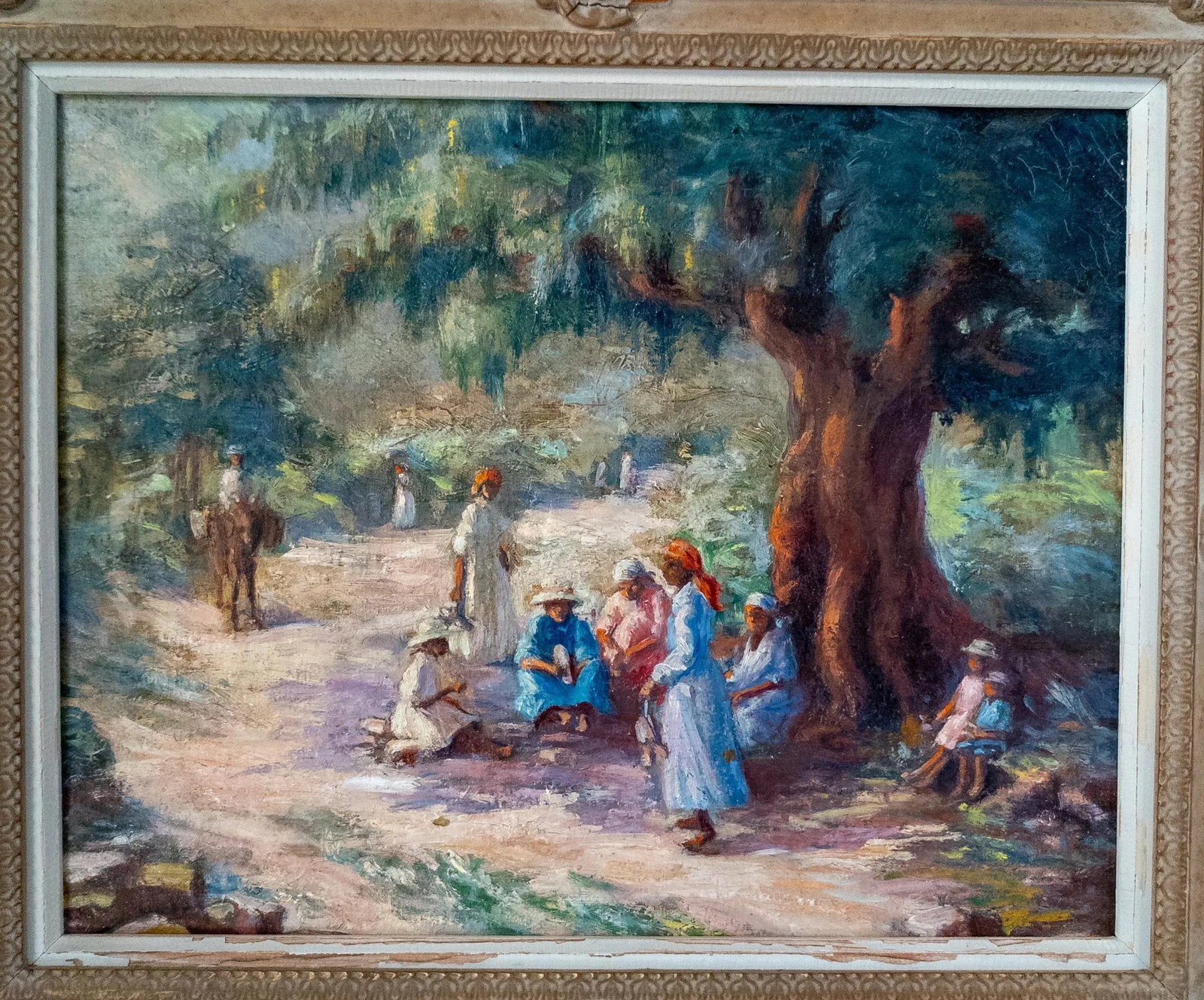 Early 20th Century Impressionist Painting of Southern or Caribbean Scene - 2