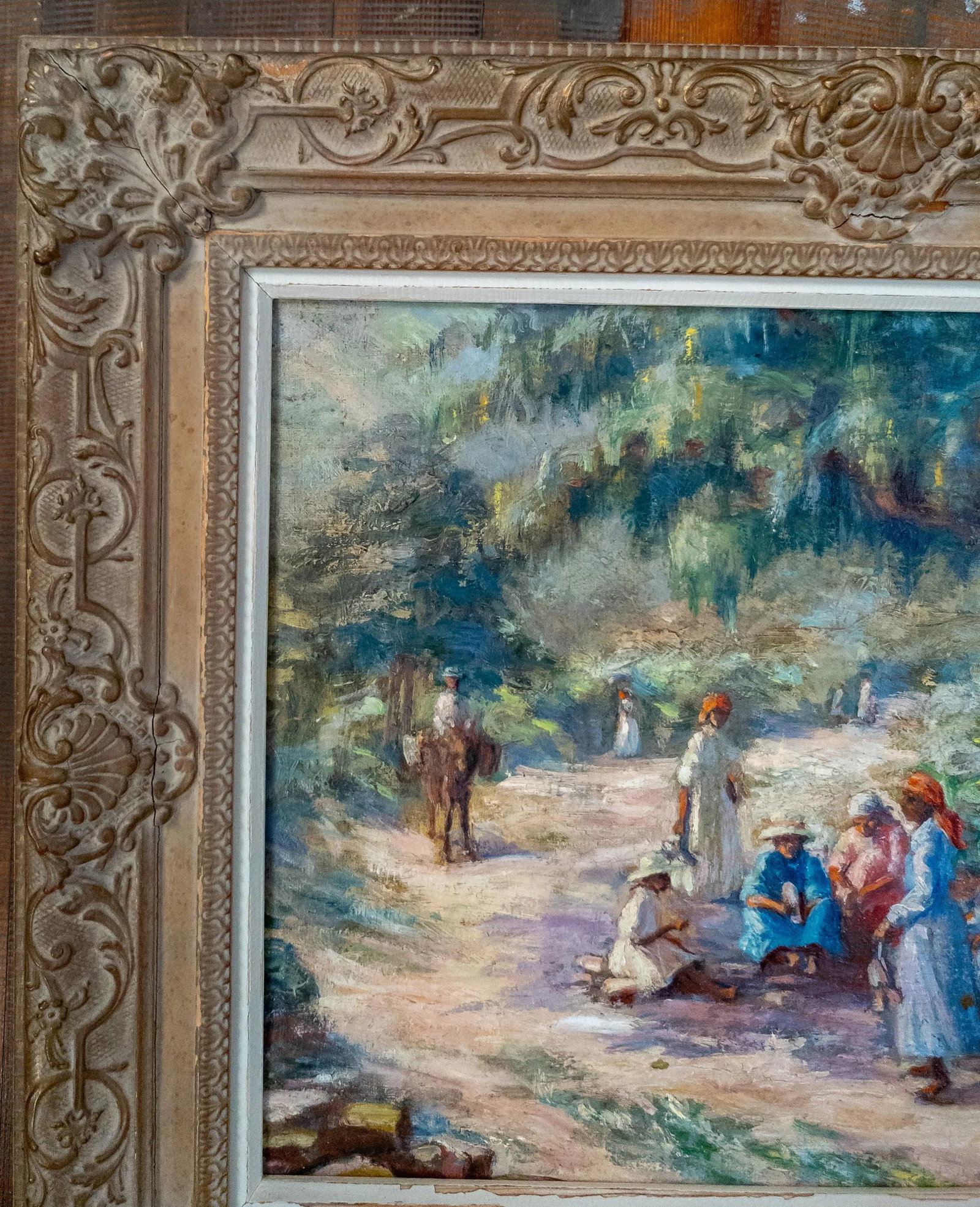 Early 20th Century Impressionist Painting of Southern or Caribbean Scene - 3