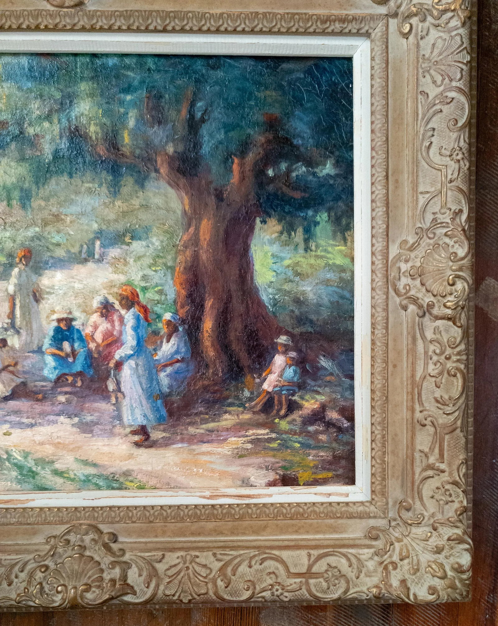 Early 20th Century Impressionist Painting of Southern or Caribbean Scene - 5