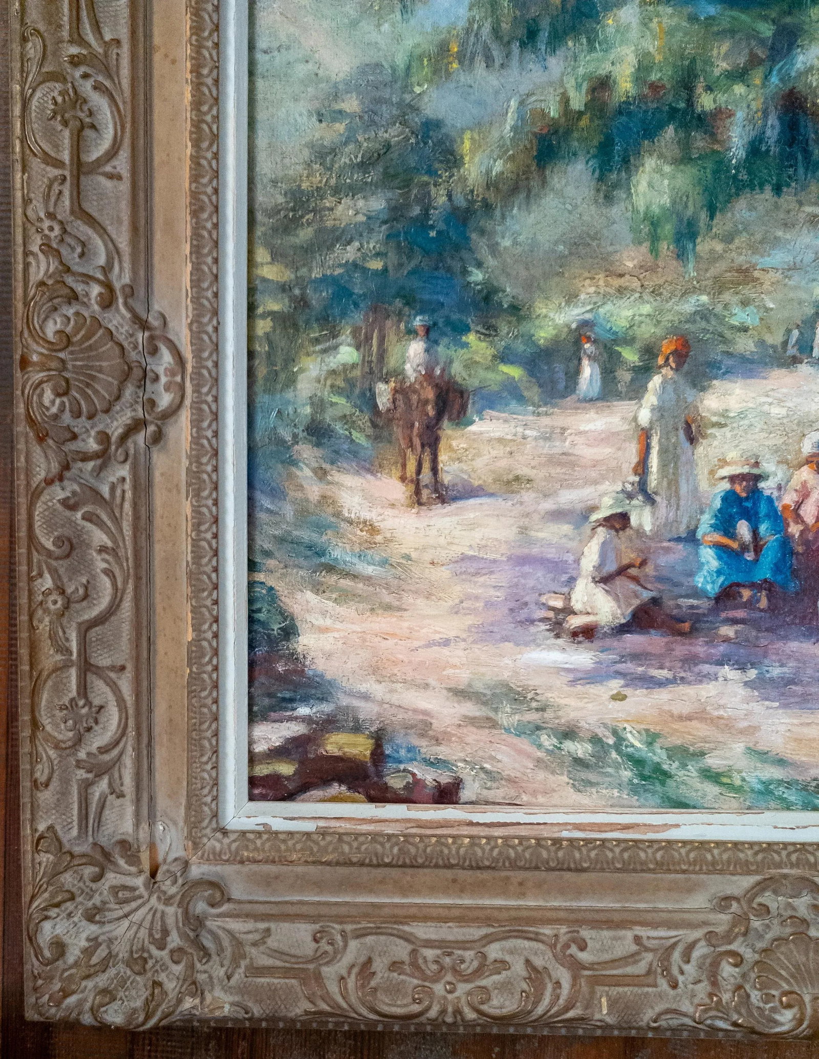 Early 20th Century Impressionist Painting of Southern or Caribbean Scene - 6