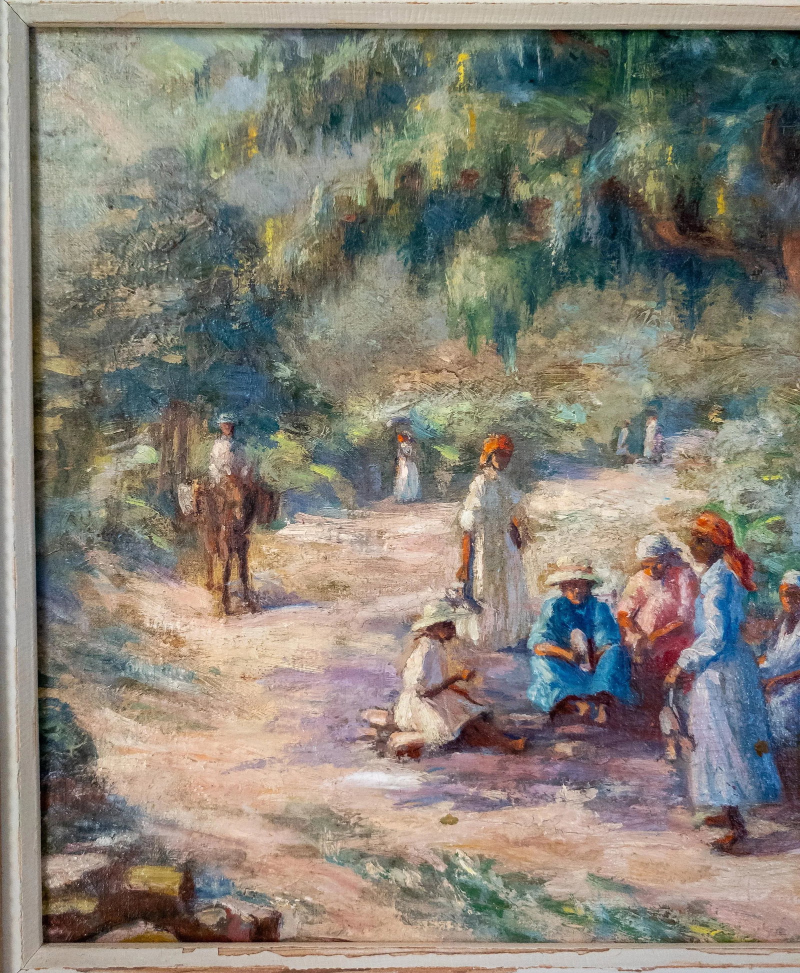 Early 20th Century Impressionist Painting of Southern or Caribbean Scene - 7