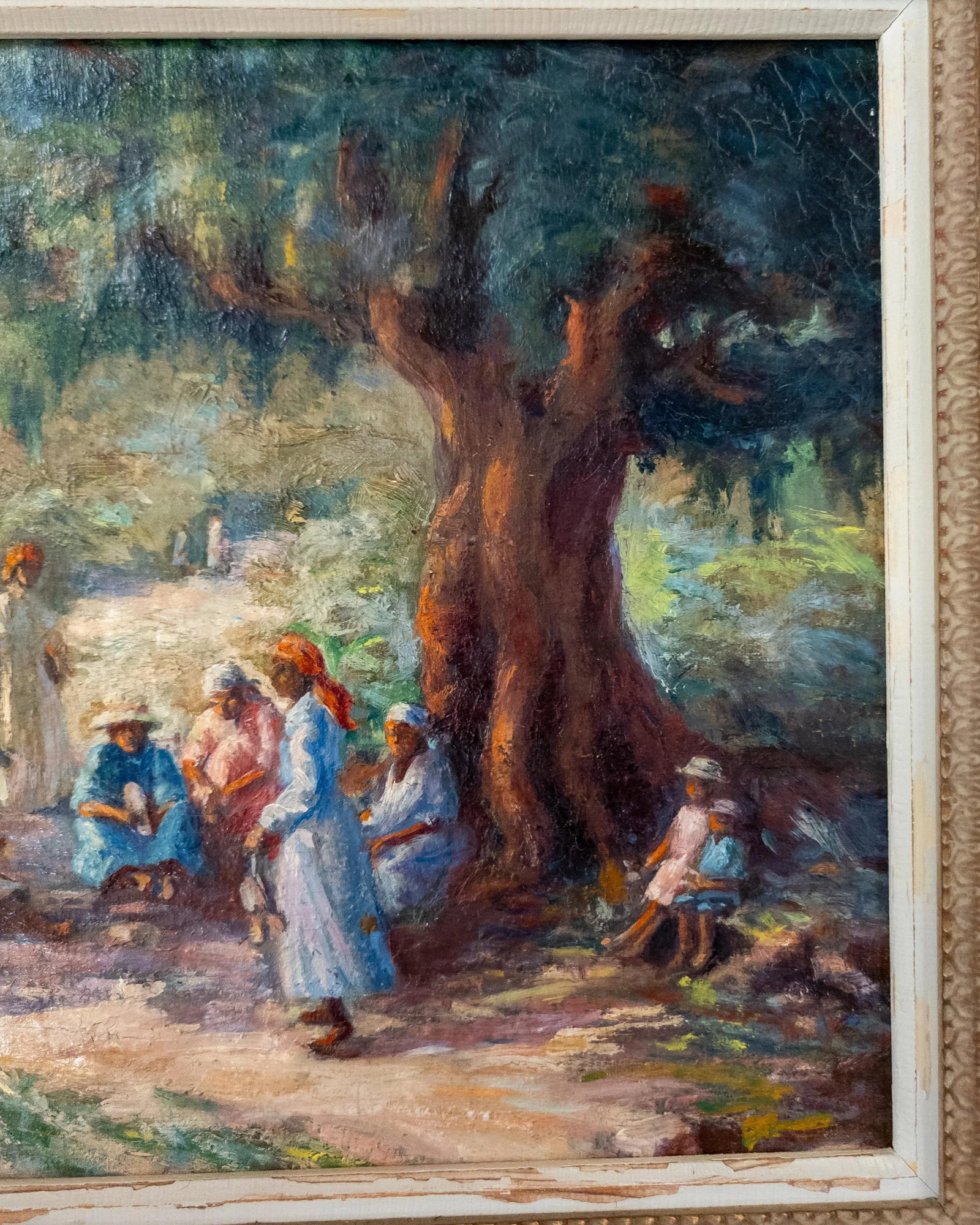 Early 20th Century Impressionist Painting of Southern or Caribbean Scene - 8