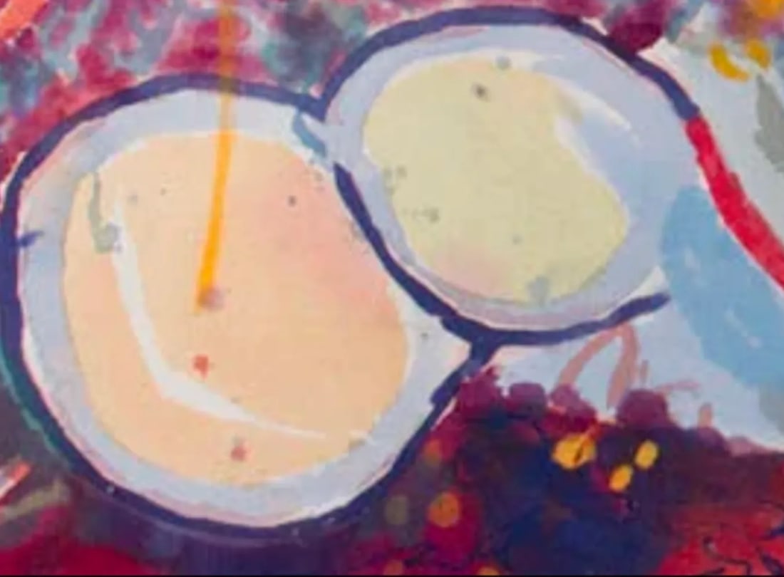 Malibu", 2008. Abstract, Figurative Landscape. Oil Painting on Canvas by Joe Ginsberg. 91" W X 31 - 6