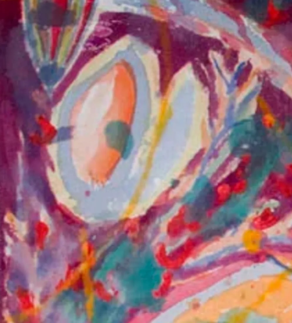Malibu", 2008. Abstract, Figurative Landscape. Oil Painting on Canvas by Joe Ginsberg. 91" W X 31 - 8