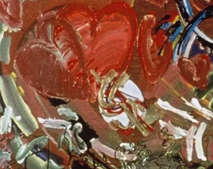 "Love Money", 1998. Mixed Media, Landscape on Wood Panel by Joe Ginsberg. Oil, Charcoal, Acrylic and - 4