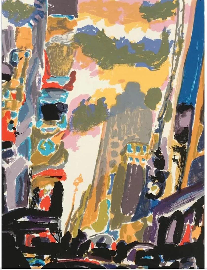 Original Serigraph "Time Square New York " by Tom Christopher - 4