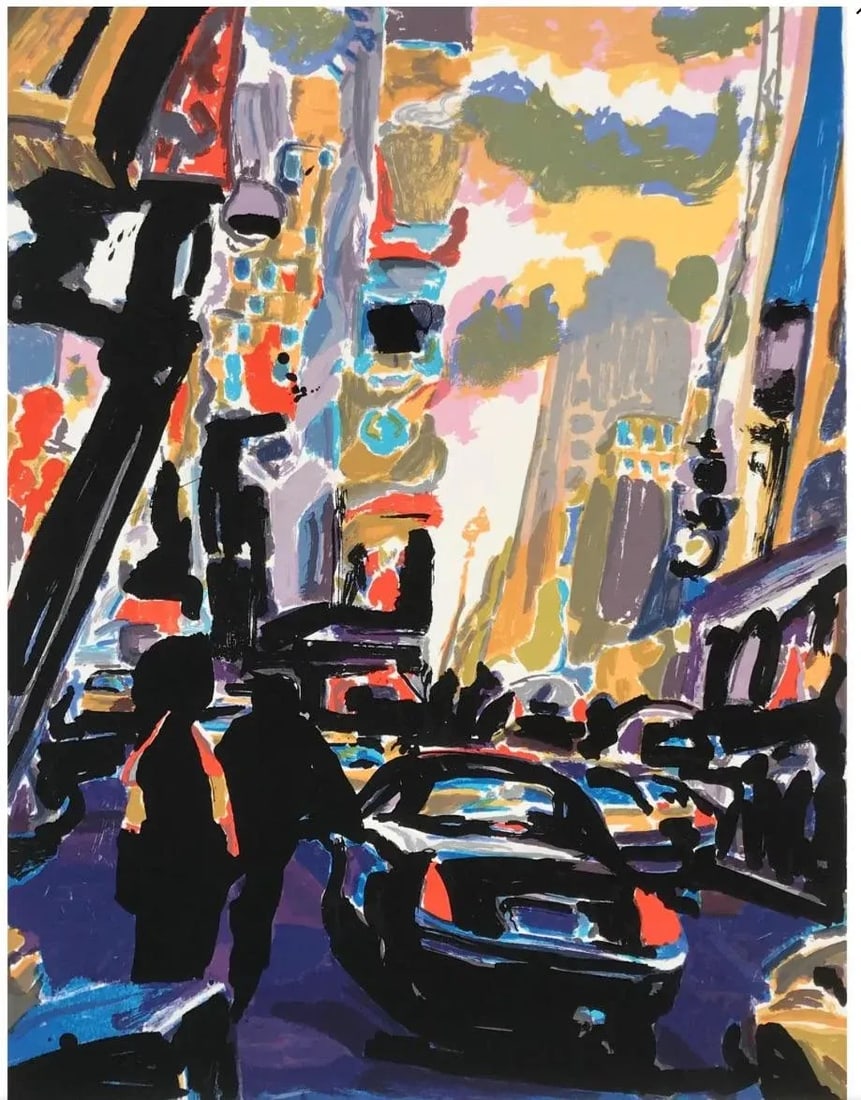 Original Serigraph "Time Square New York " by Tom Christopher - 6