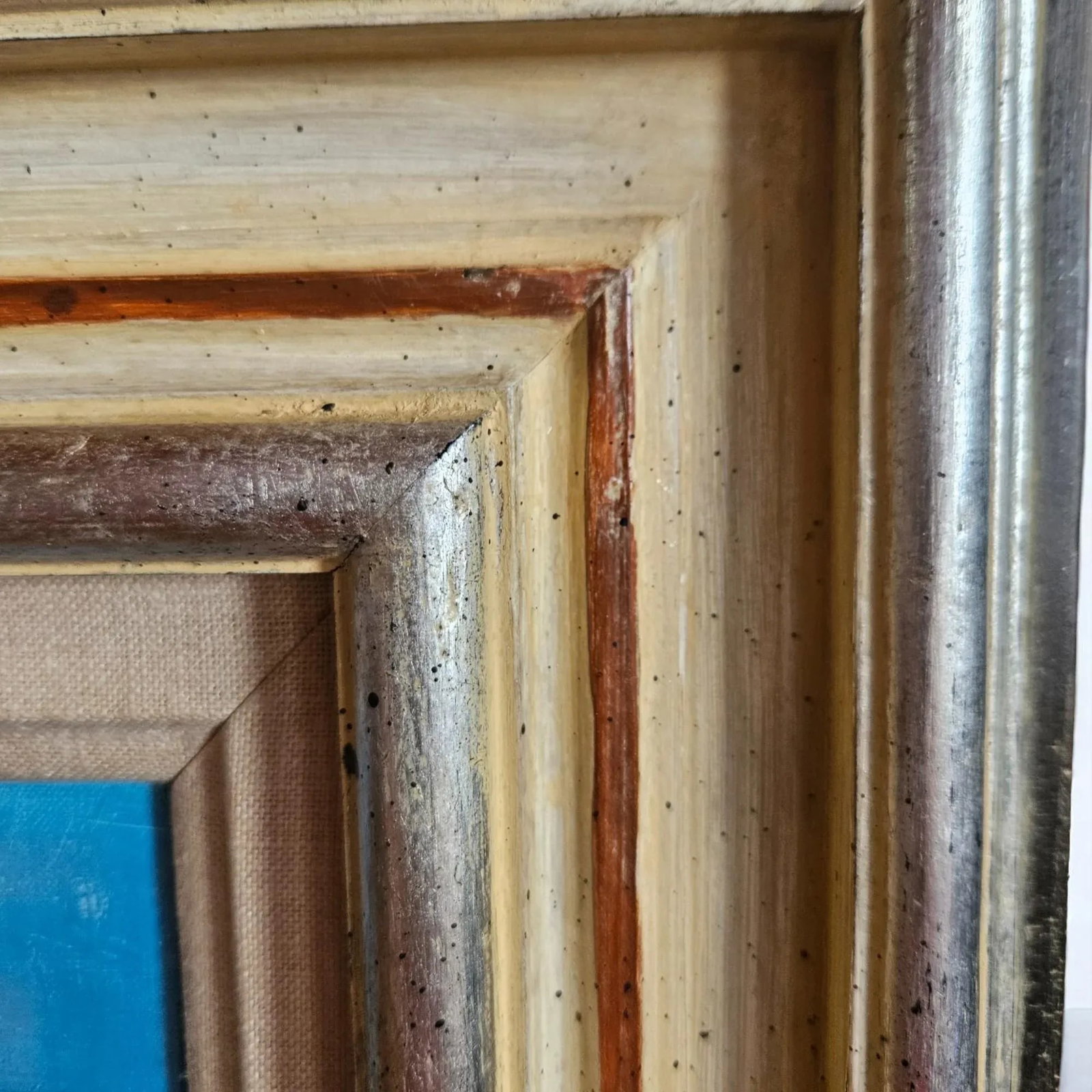 Orignal Florence Arven Oil on Canvas Painting - Petit Village De Castille Framed-Gallery Light-1980- - 12