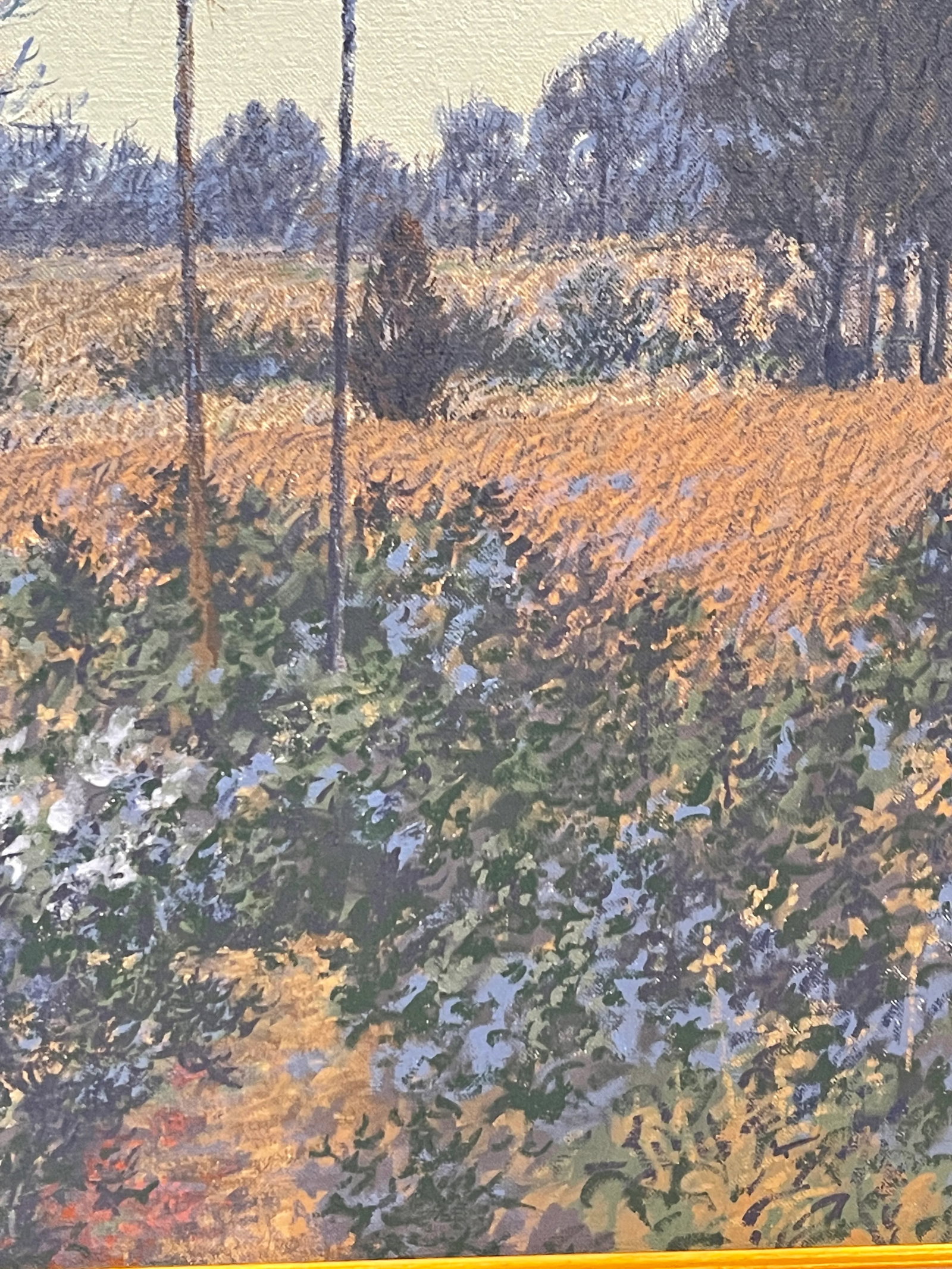 1980s Path at Dusk Durwood Dommisse Landscape Oil on Canvas Painting Framed - 8