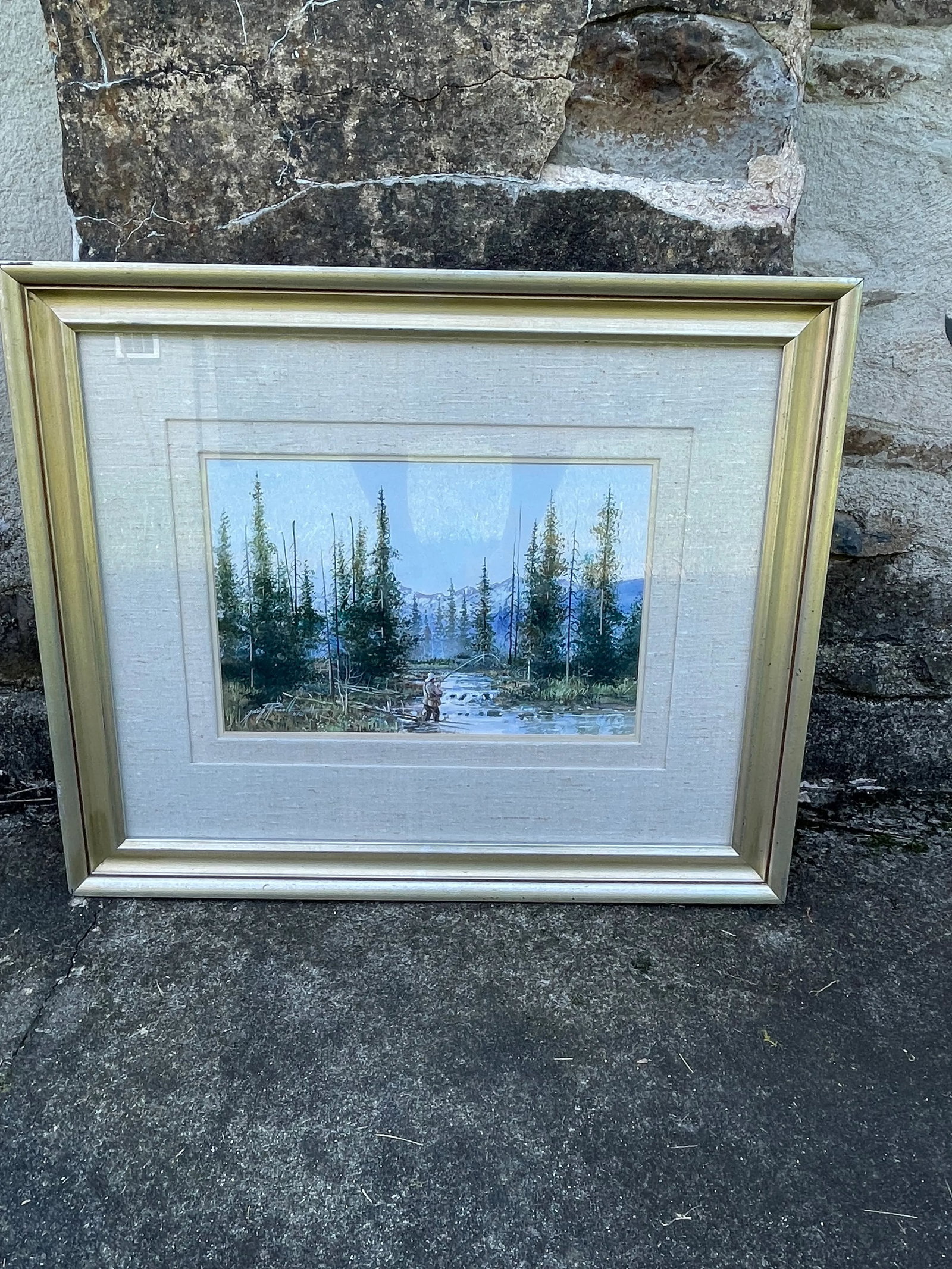 Kirk Randall Painting Utah Native Artist 1952-Present, Framed - 10