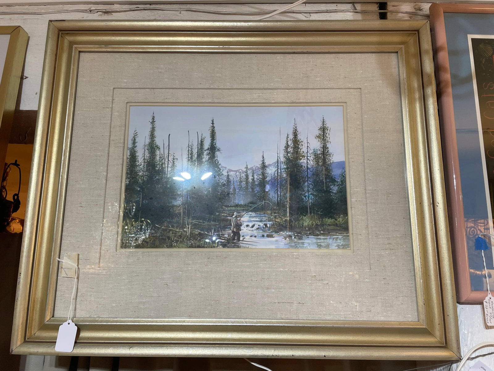 Kirk Randall Painting Utah Native Artist 1952-Present, Framed - 2