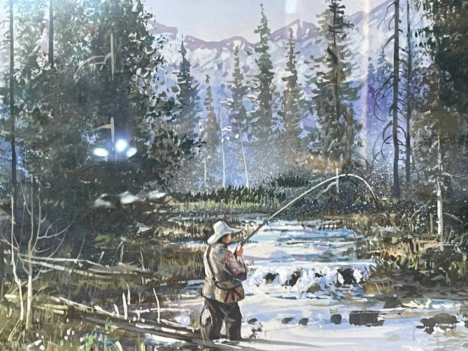 Kirk Randall Painting Utah Native Artist 1952-Present, Framed - 3