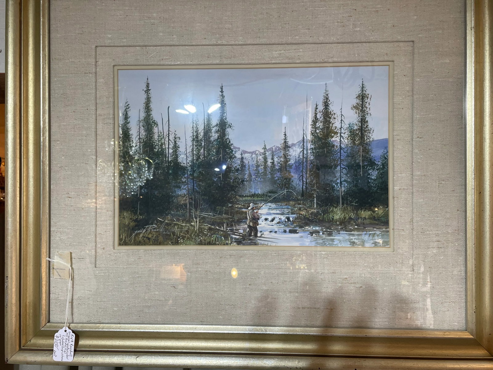 Kirk Randall Painting Utah Native Artist 1952-Present, Framed - 6