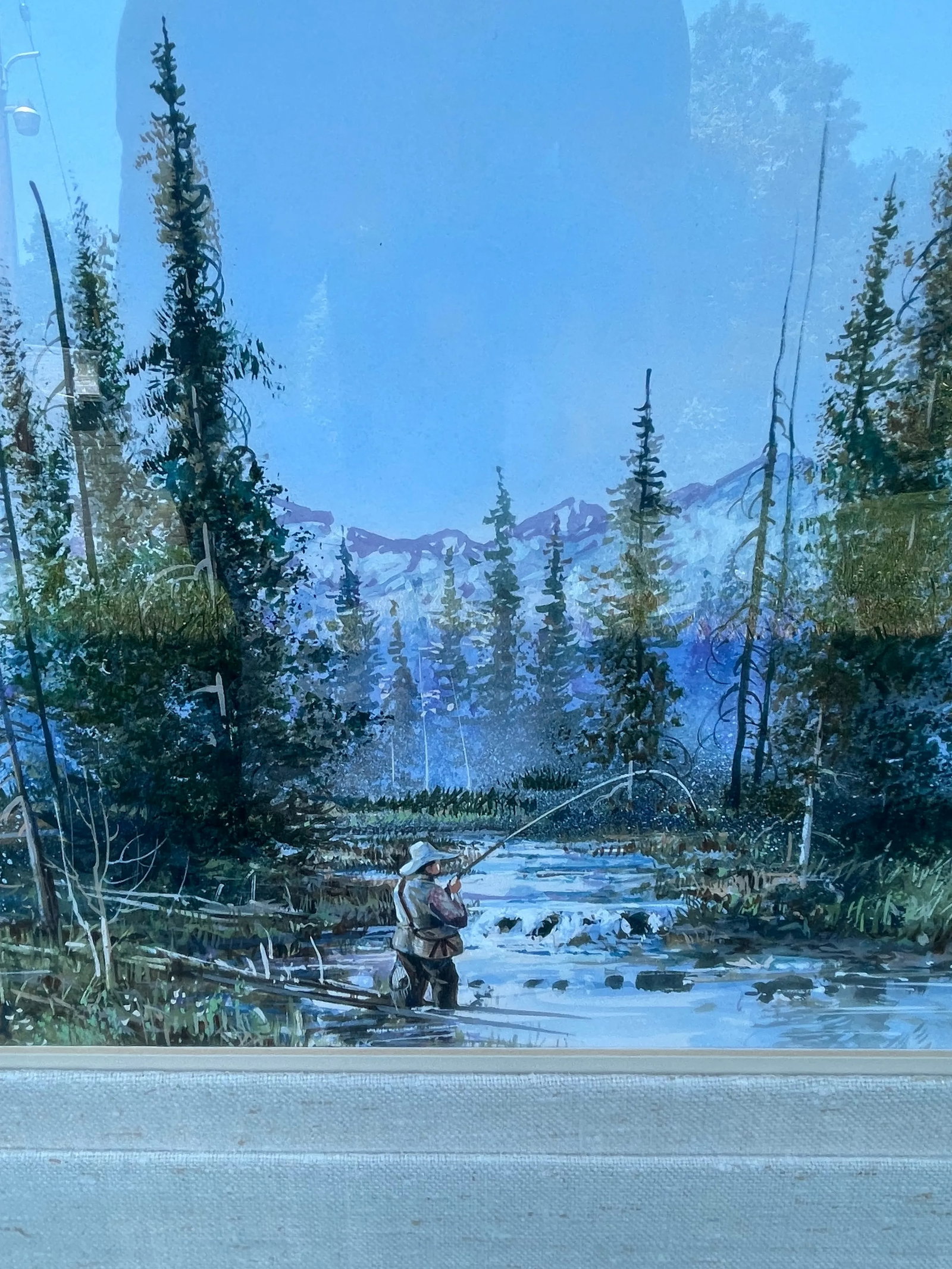 Kirk Randall Painting Utah Native Artist 1952-Present, Framed - 7