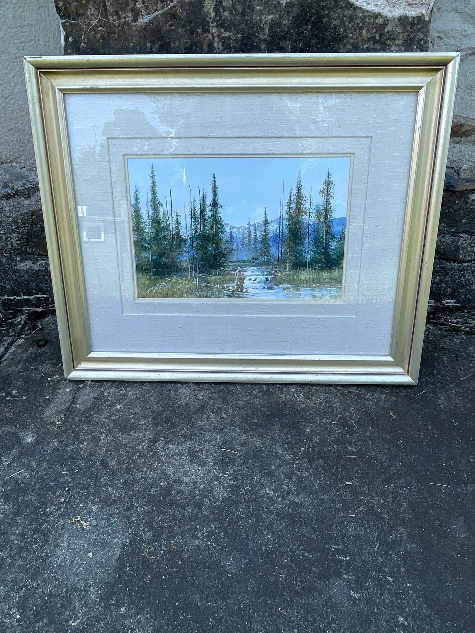 Kirk Randall Painting Utah Native Artist 1952-Present, Framed - 8