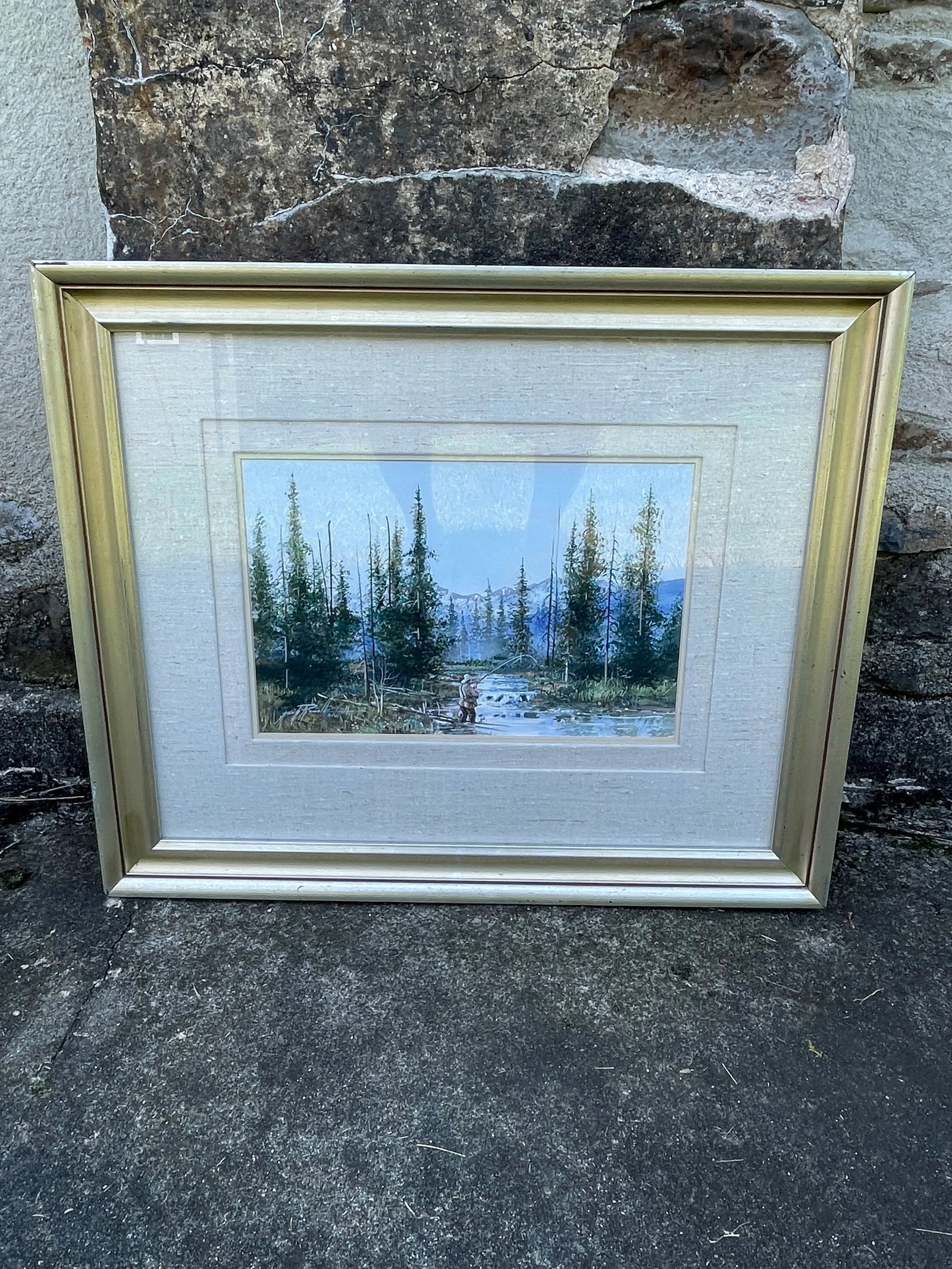 Kirk Randall Painting Utah Native Artist 1952-Present, Framed - 9