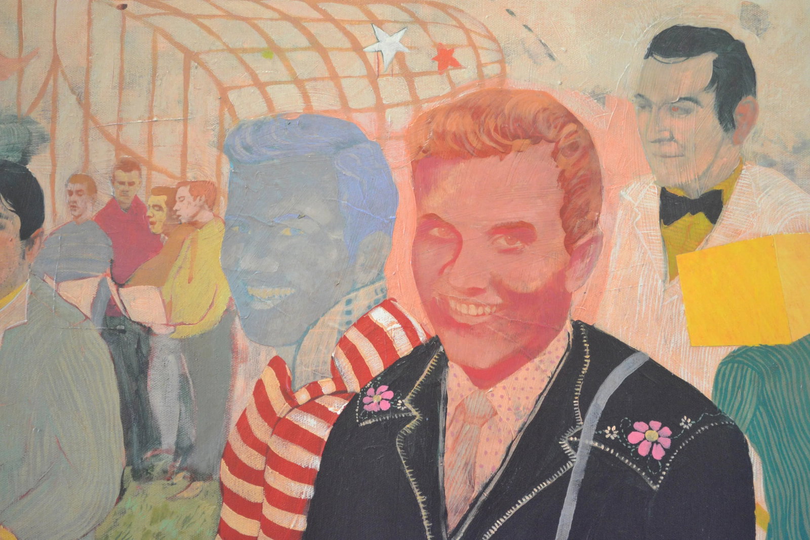 "Untitled" by Jeffrey Vincent, Acrylic and Collage on Canvas - 5