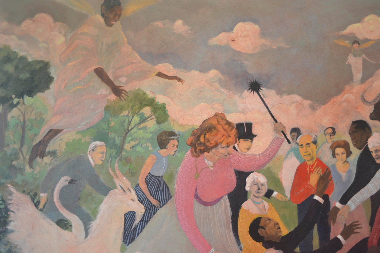 "New Gods" by Jeffrey Vincent, Acrylic and Collage on Canvas - 3