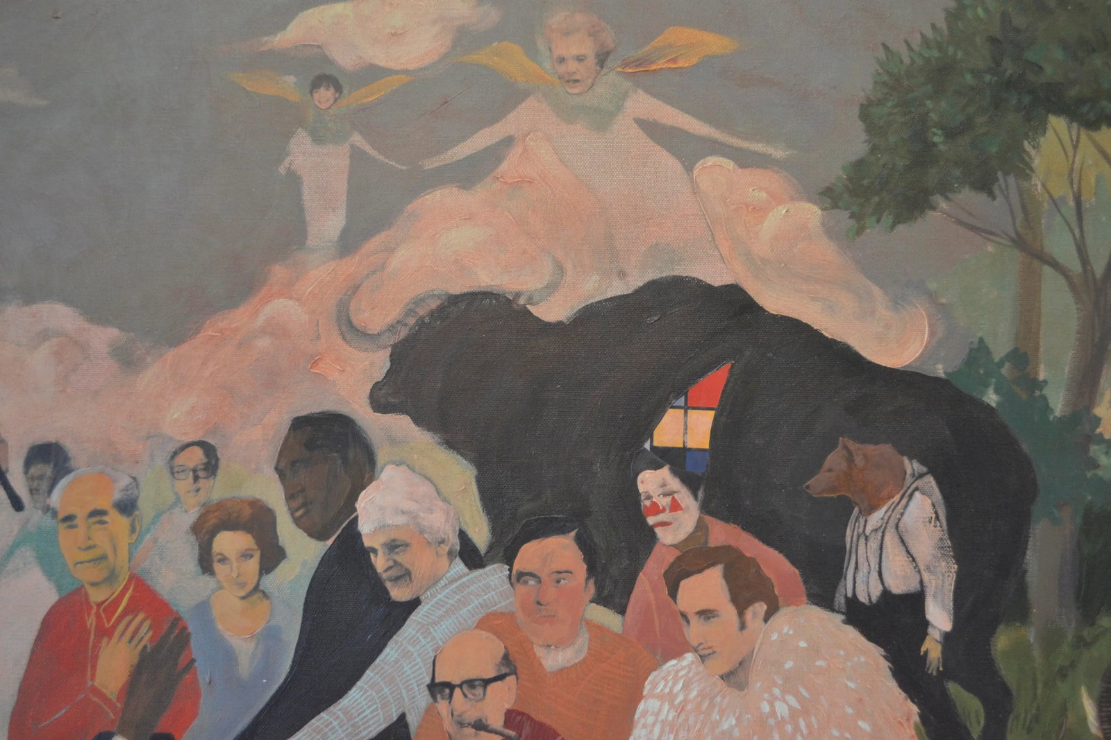 "New Gods" by Jeffrey Vincent, Acrylic and Collage on Canvas - 6