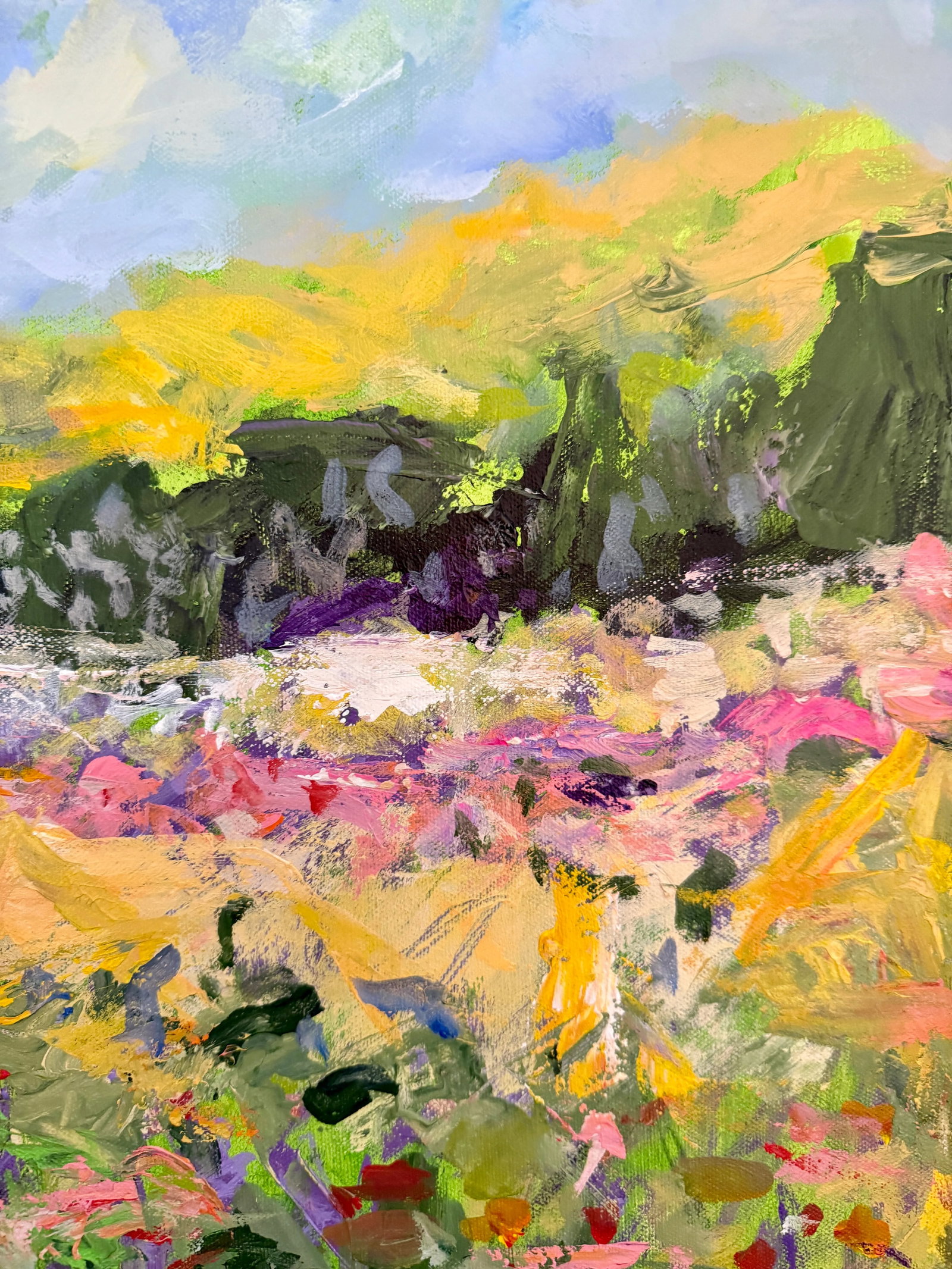 Bartlett Farm , Nantucket an Original Acrylic Painting Just Filled With the Yummy Colors of Summer! - 3