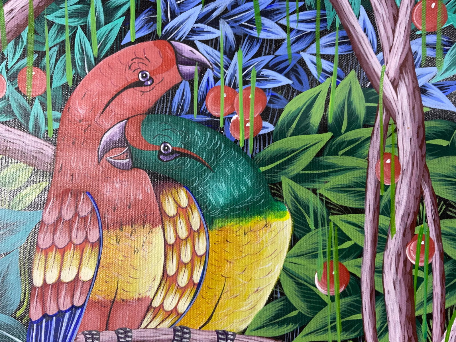 Stunning Original Haitian Folk Art Masterpiece by Philippe Dodard - 11