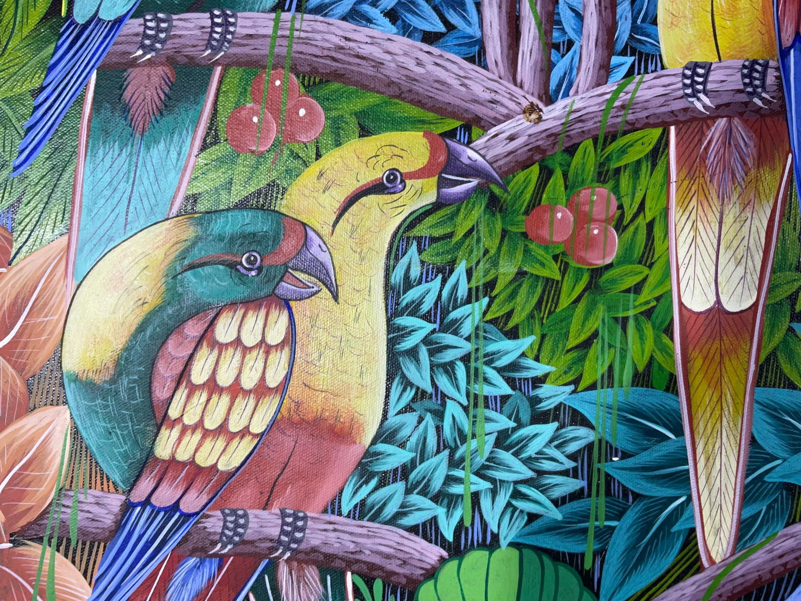 Stunning Original Haitian Folk Art Masterpiece by Philippe Dodard - 12