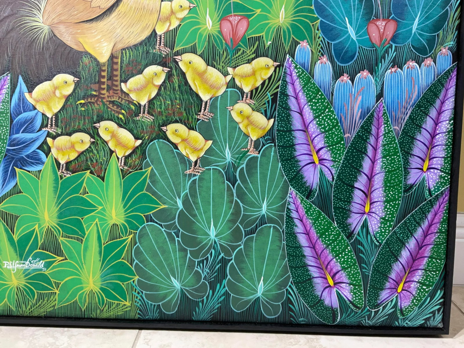 Stunning Original Haitian Folk Art Masterpiece by Philippe Dodard - 5