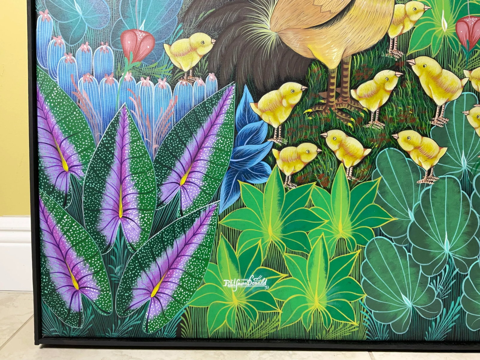 Stunning Original Haitian Folk Art Masterpiece by Philippe Dodard - 7