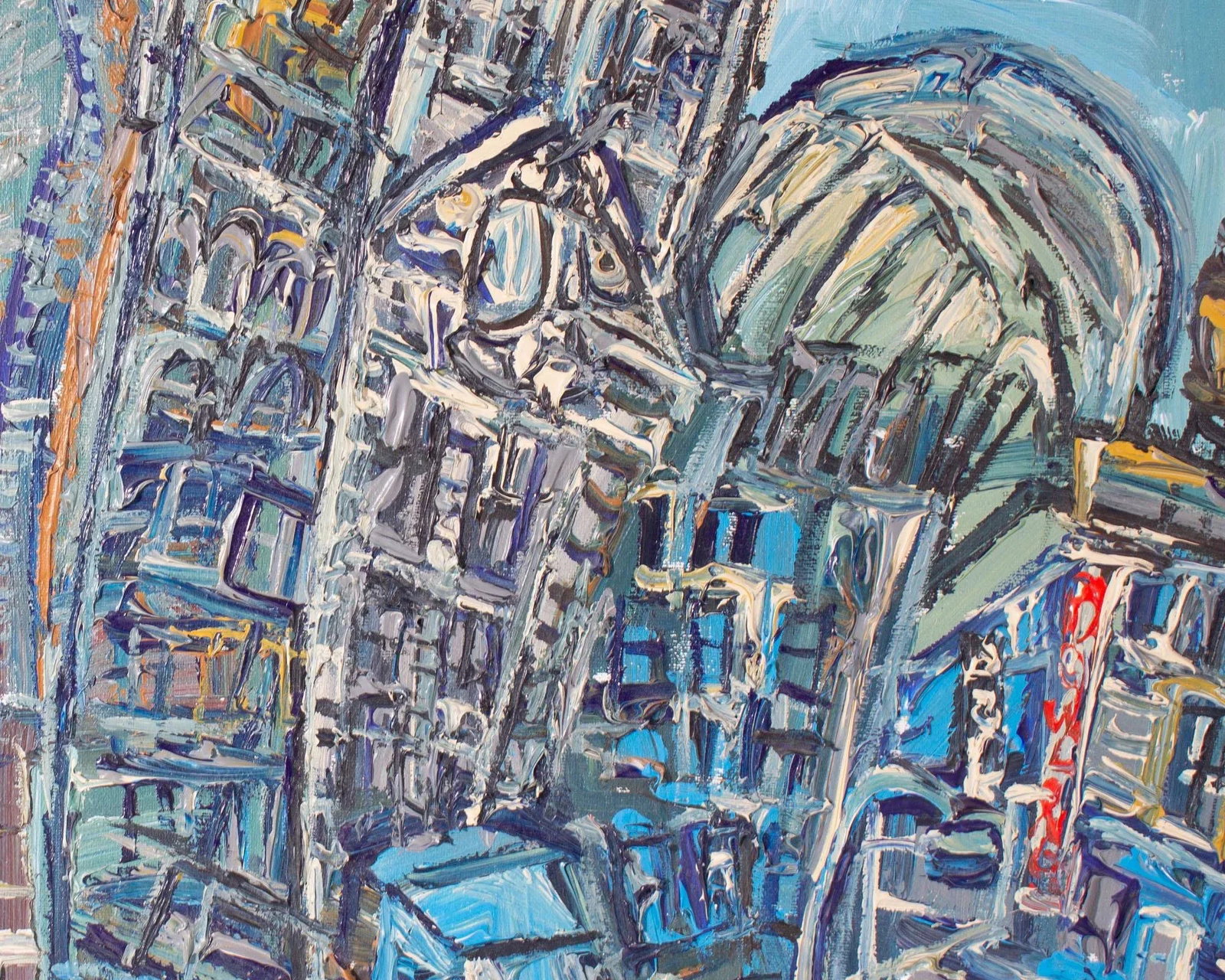 2004 "University Place" Oil on Canvas Painting by Alan Streets - 3