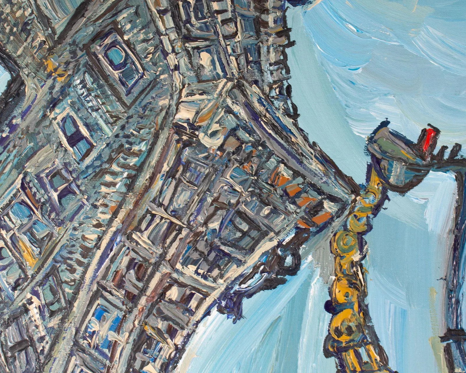 2004 "University Place" Oil on Canvas Painting by Alan Streets - 4