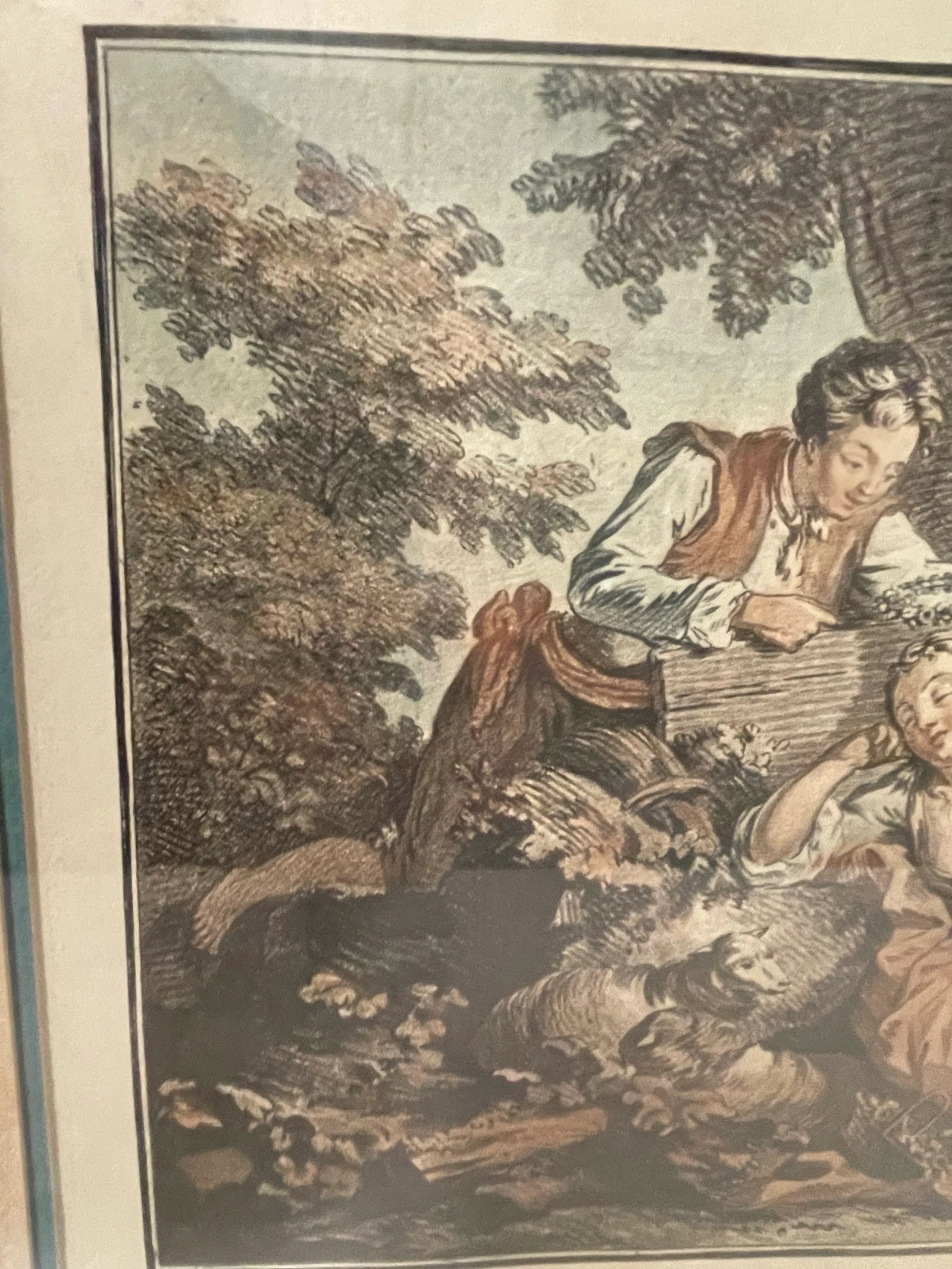 Janinet, Jean-Francois (1752 - 1814). After Francois Boucher. "Bergere Couronnee" (Musee Du Louvre) - 8