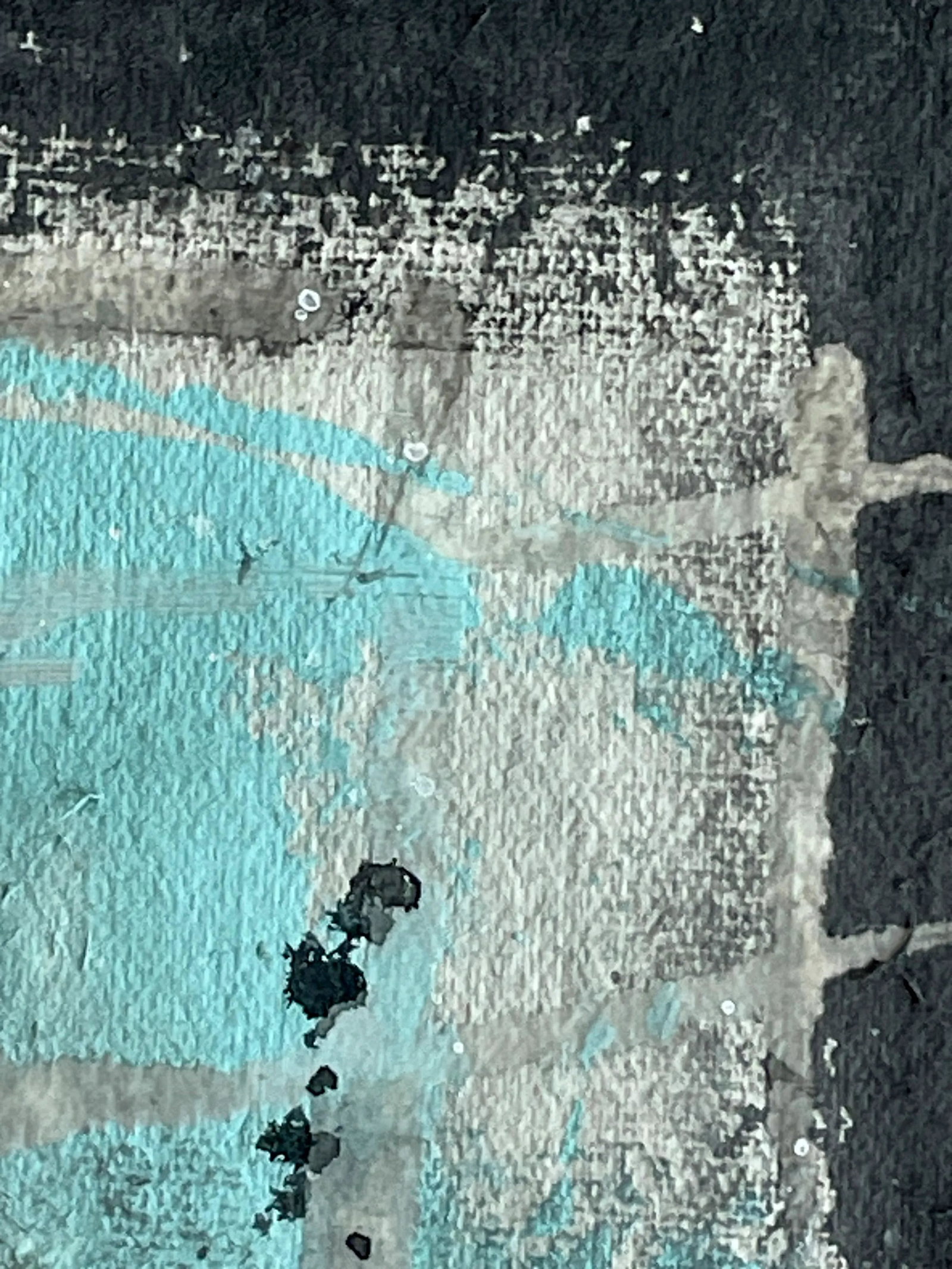 Cove.IV White Framed Abstract Painting - 4