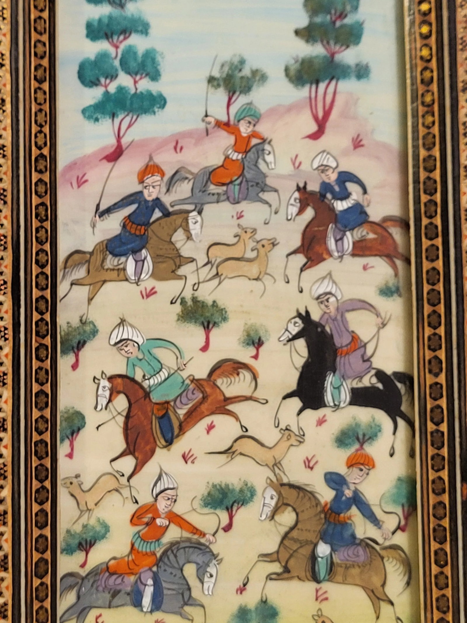 Framed Late 20th Century Persian Text and Illustration - 2