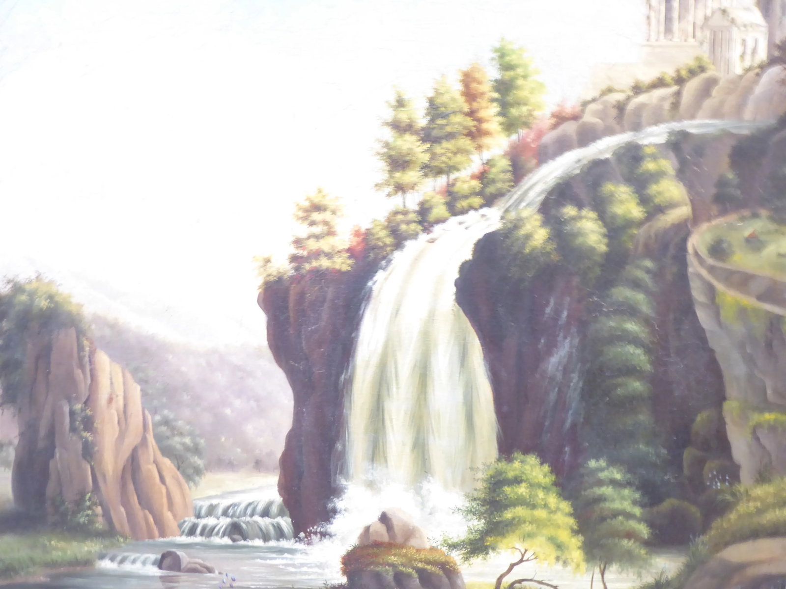 19th Century American Primitive Landscape Painting - 2