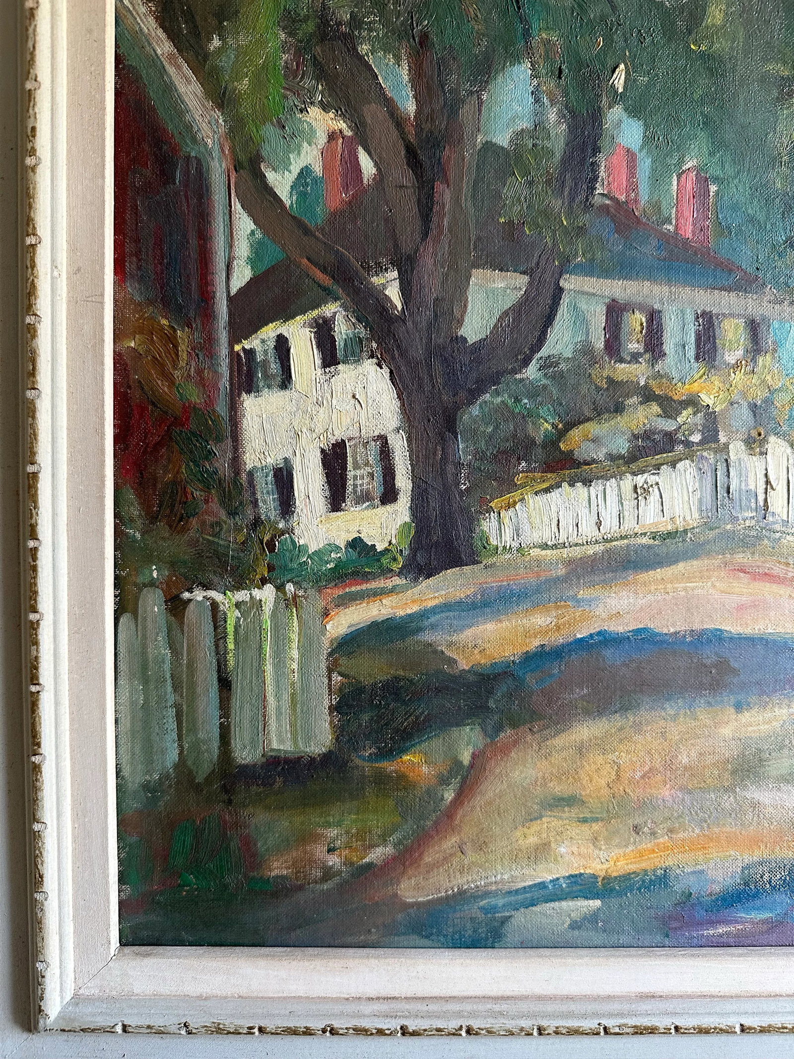 Painting by Muriel Ritchie, First Congregational Church, Massachusetts , 30"x26" Framed - 5