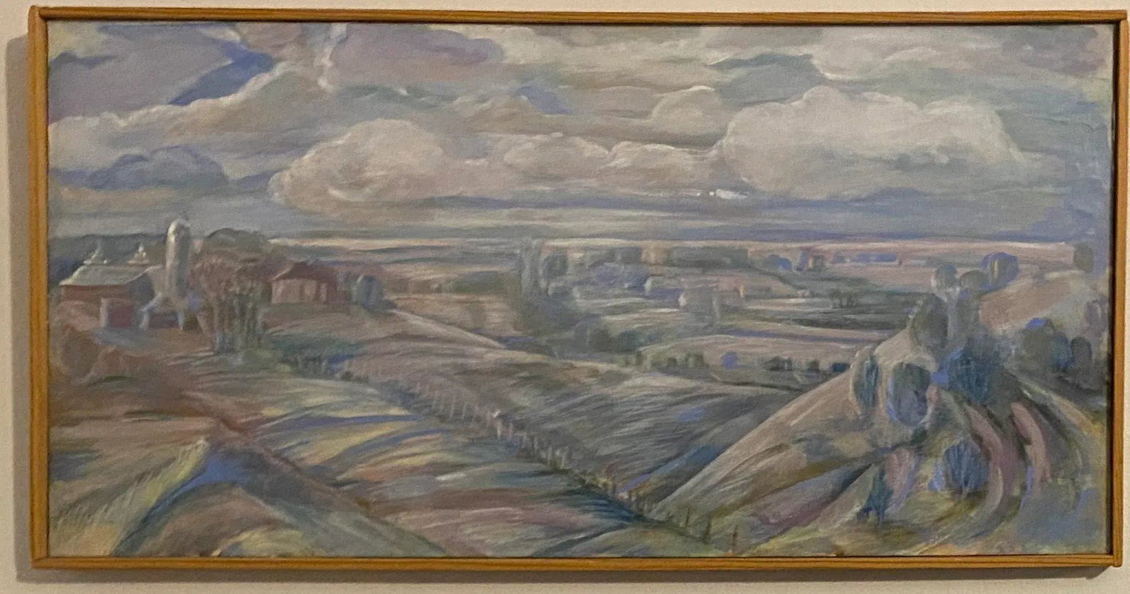 Valley Frost by Ridgway Original Kaw River Valley Kansas in the Locale! & Style of John Steuart Curr - 2