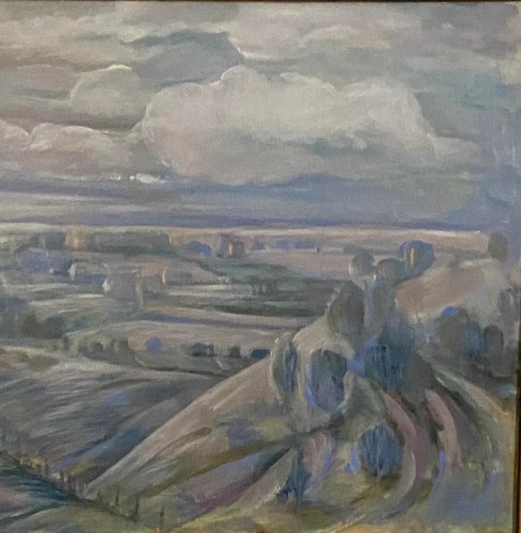 Valley Frost by Ridgway Original Kaw River Valley Kansas in the Locale! & Style of John Steuart Curr - 5