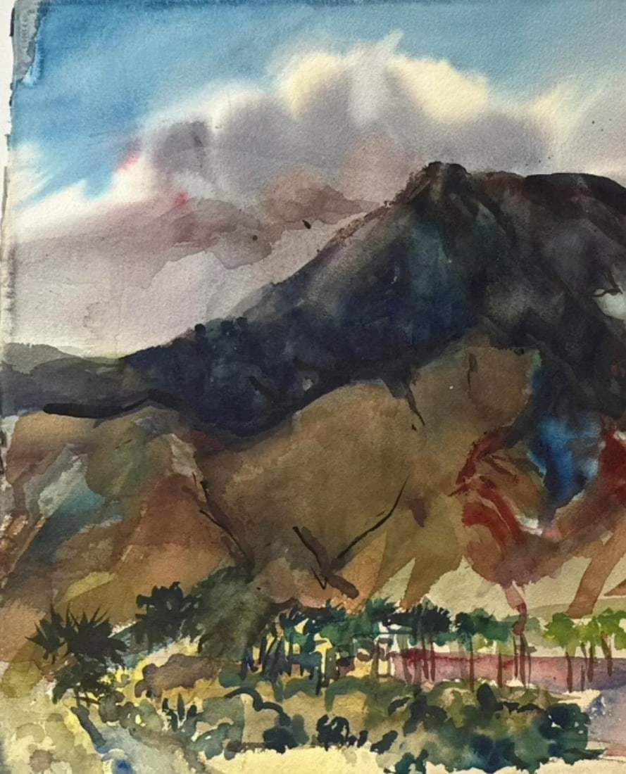 Late 20th Century Robert R. Doty Original Watercolor - 2
