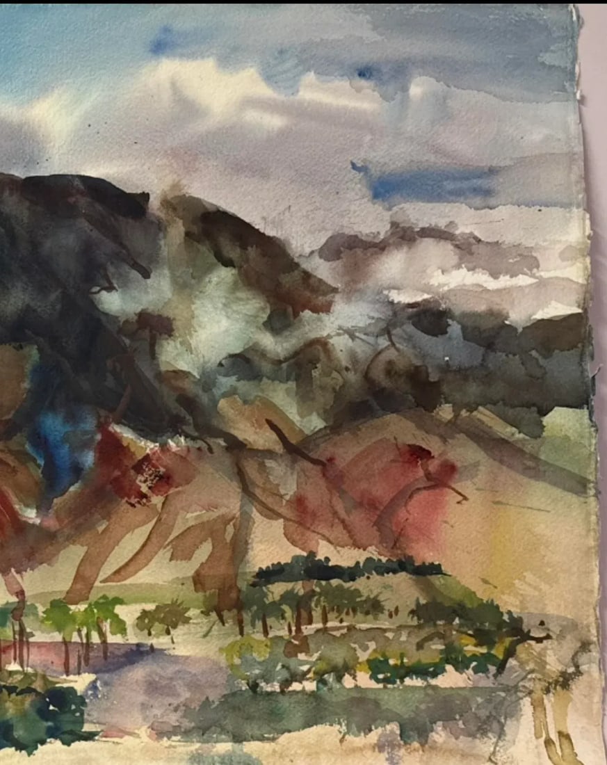 Late 20th Century Robert R. Doty Original Watercolor - 3