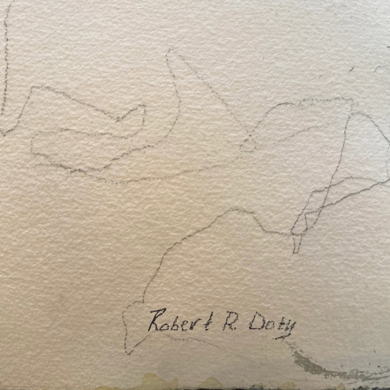 Late 20th Century Robert R. Doty Original Watercolor - 4