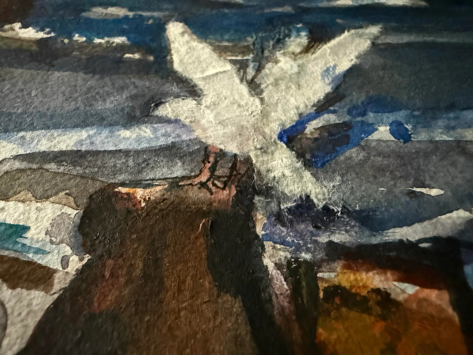 1990s Robert R. Doty Original Watercolor Mixed Media - 6