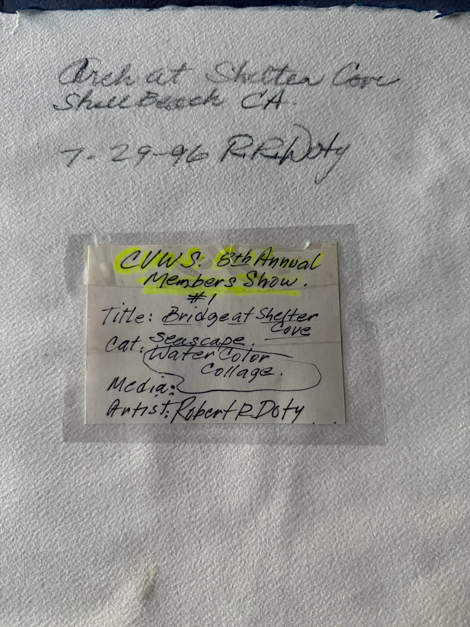 1990s Robert R. Doty Original Watercolor Mixed Media - 7