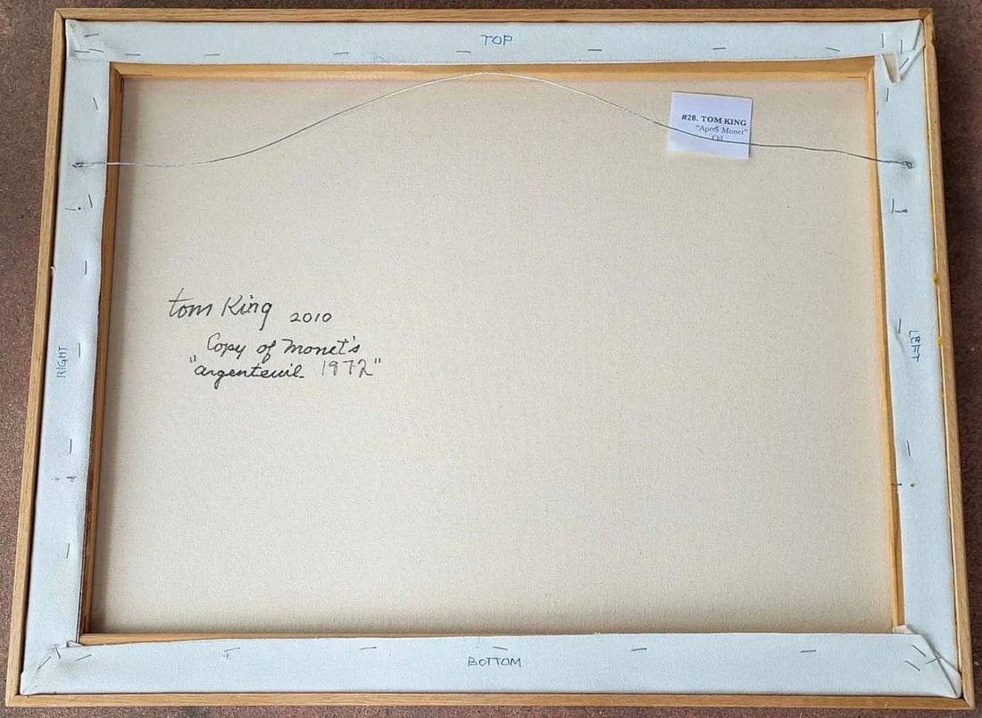 Painting After Monet by Tom King, Framed - 7