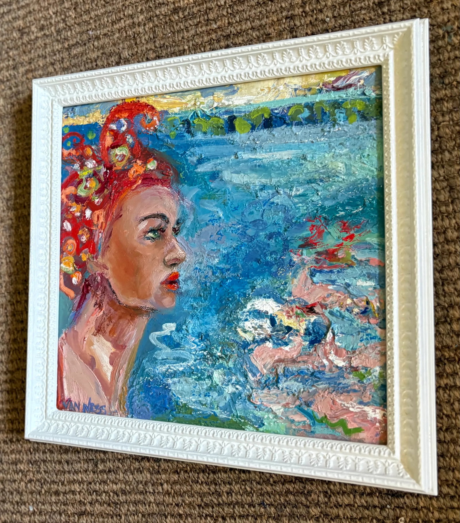 Bathing Beauty, Original Oil Paintings, by Van Ness - 3