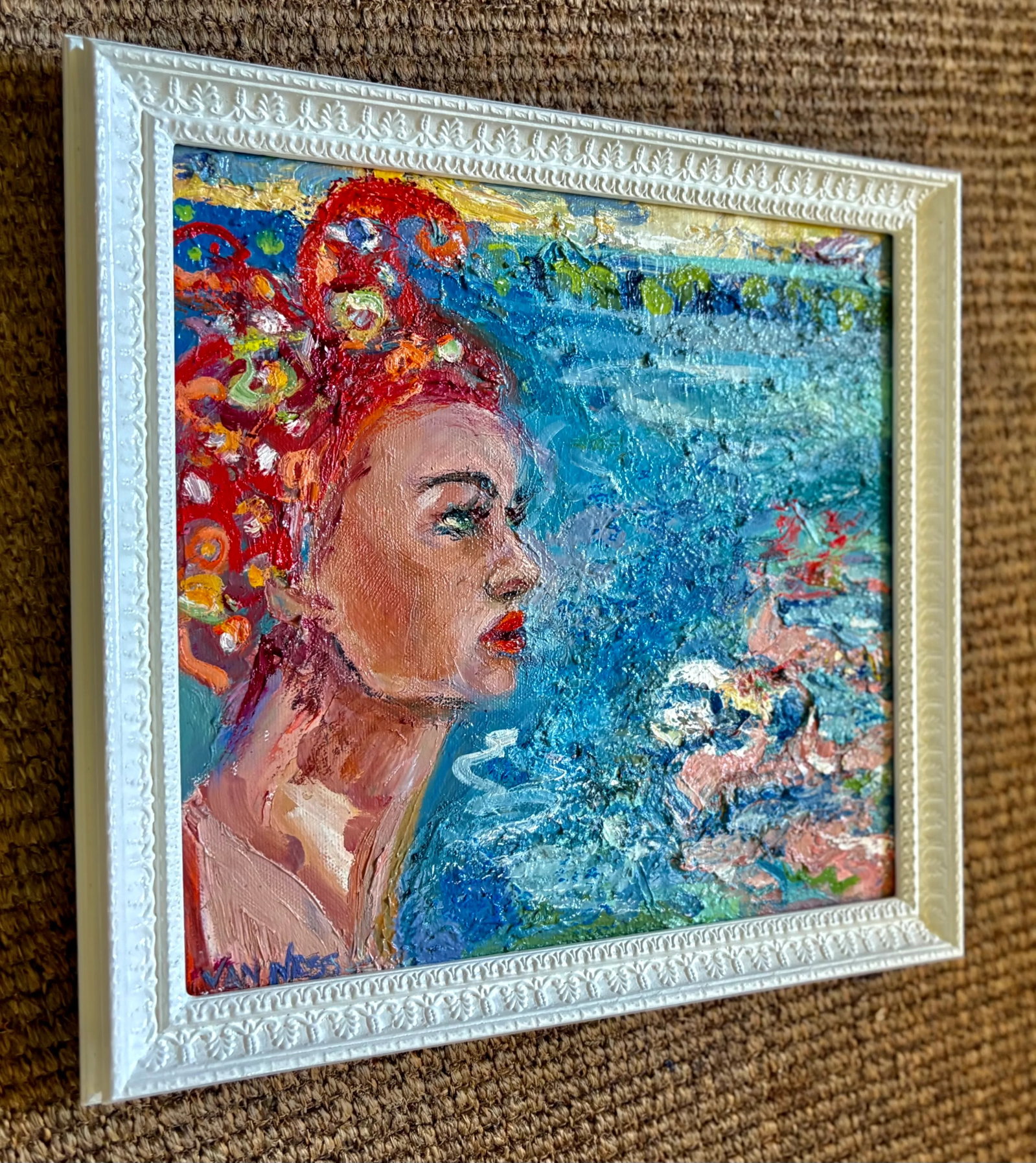 Bathing Beauty, Original Oil Paintings, by Van Ness - 4